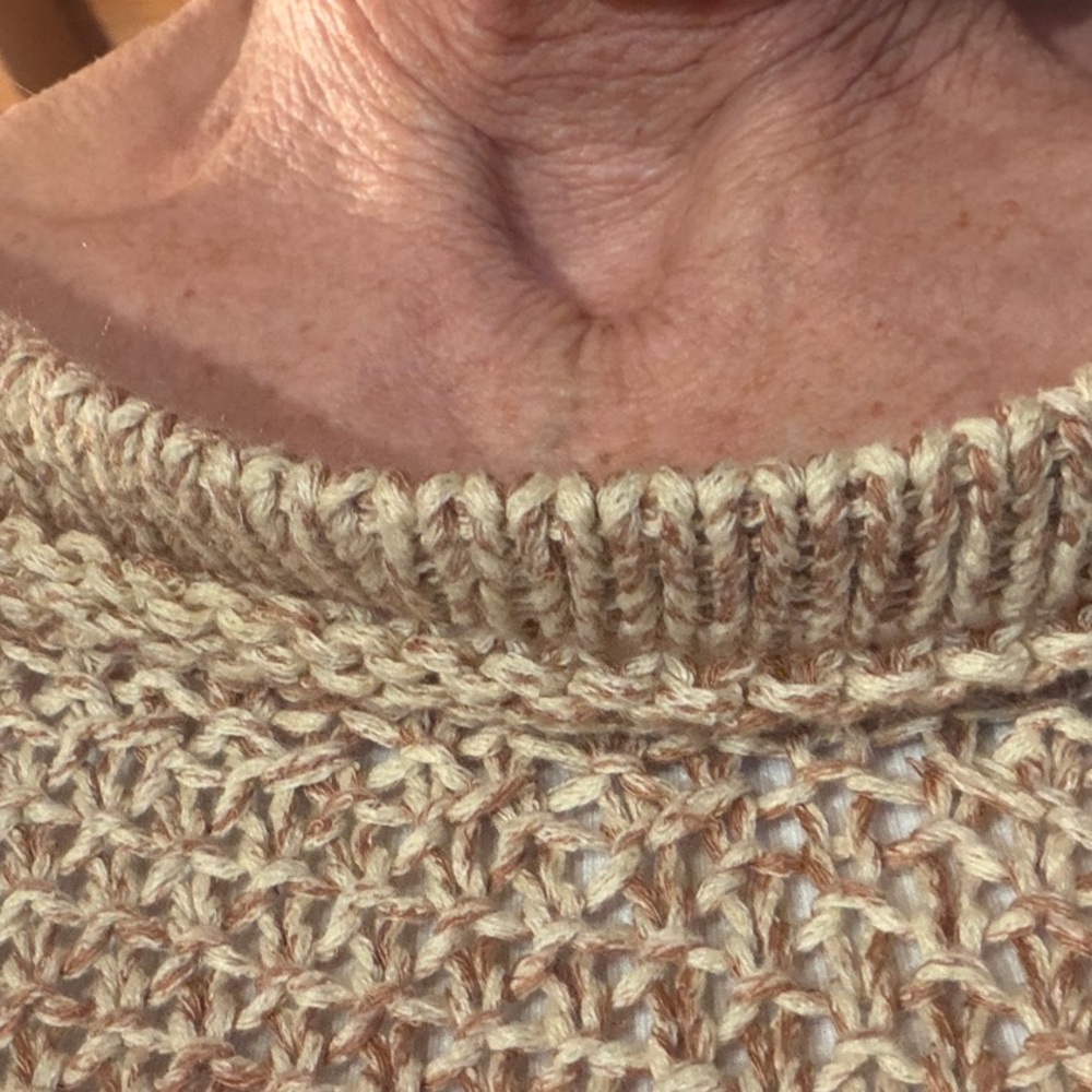 Free People Slouchy Scoop-Neck Sweater in Tan - Picture 3 of 14